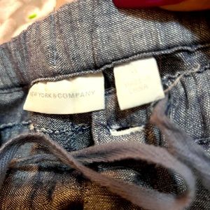 Linen wide leg pants